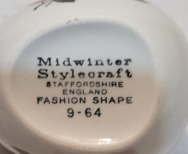 Vintage Midwinter Stylecraft Oranges & Lemons Coffee Milk Jug & Sugar Bowl