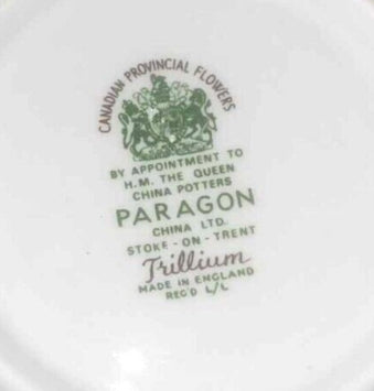 Paragon Trillium Demitasse Coffee Cup & Saucer – Canadian Provincial Flowers