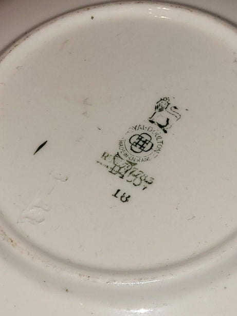 Vintage Royal Doulton Octagonal Floral Serving Bowl – 9 Inch