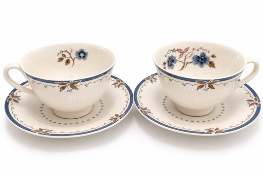 Royal Doulton Old Colony TC1005 Tea Cups & Saucers – Set of 2