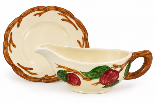 Franciscan Apple Vintage Gravy Boat & Underplate England