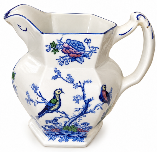 Antique Wood & Sons Oriental Birds 1 Litre Water Jug c.1920s – 16.5cm