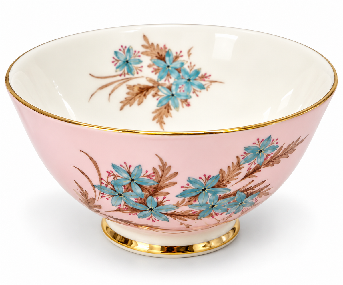 Royal Standard Pink and Blue Floral Fine Bone China Sugar Bowl England