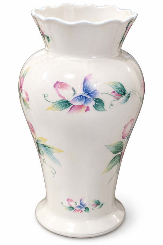 Aynsley Little Sweetheart 8.5" Fine Bone China Floral Vase – Boxed