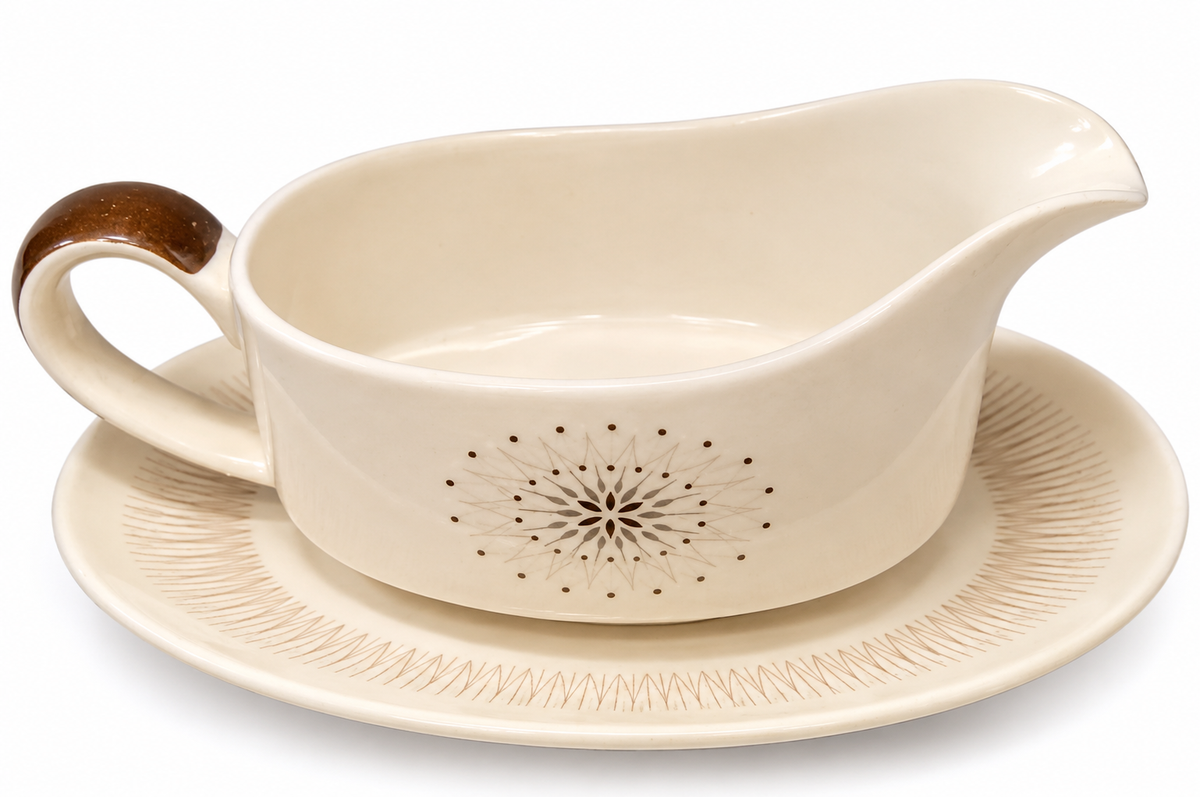 Royal Doulton Morning Star TC1026 Fine China Gravy Boat and Stand England