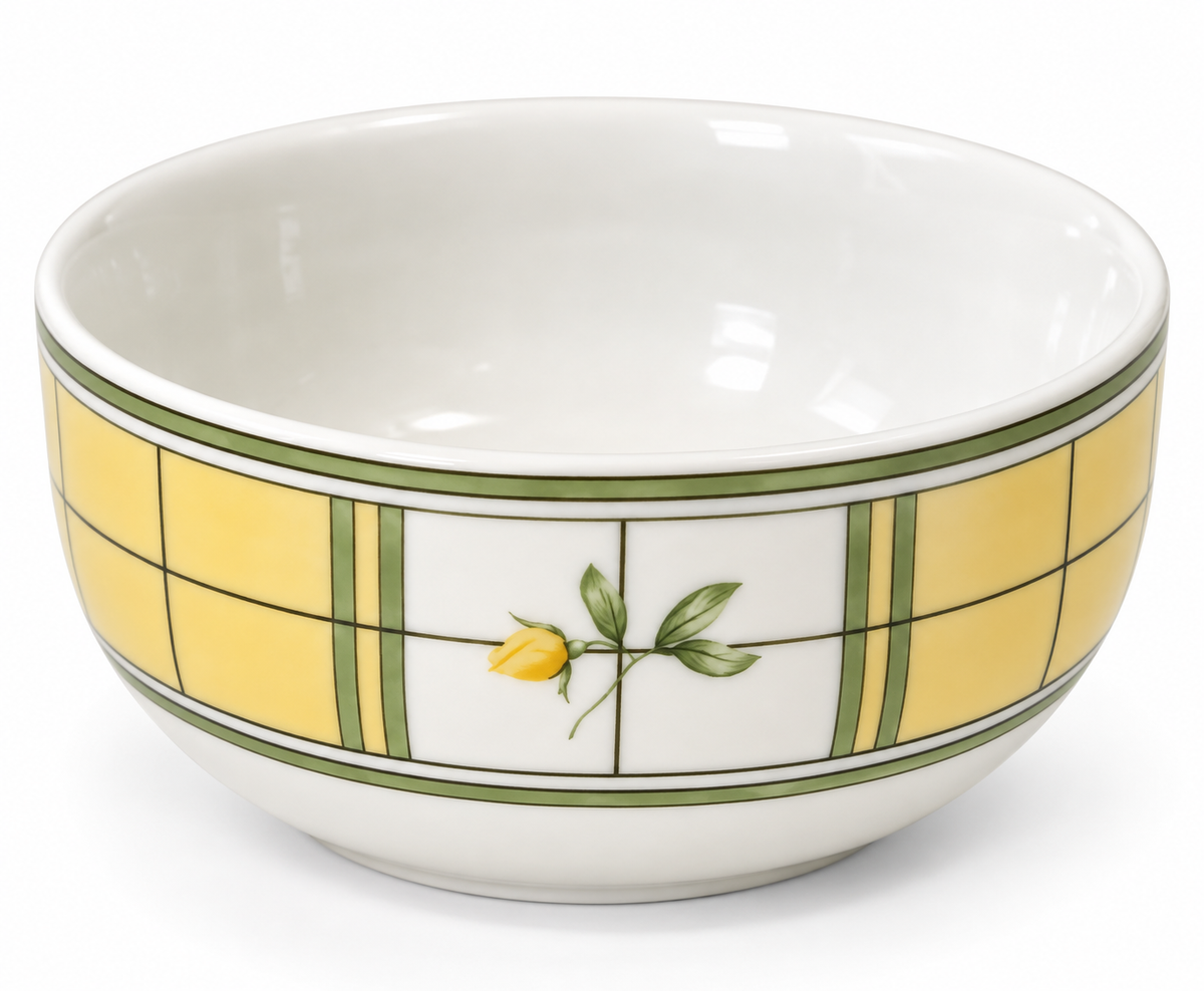 M&S Home Yellow Rose Open Sugar Bowl – Fine Porcelain, Floral