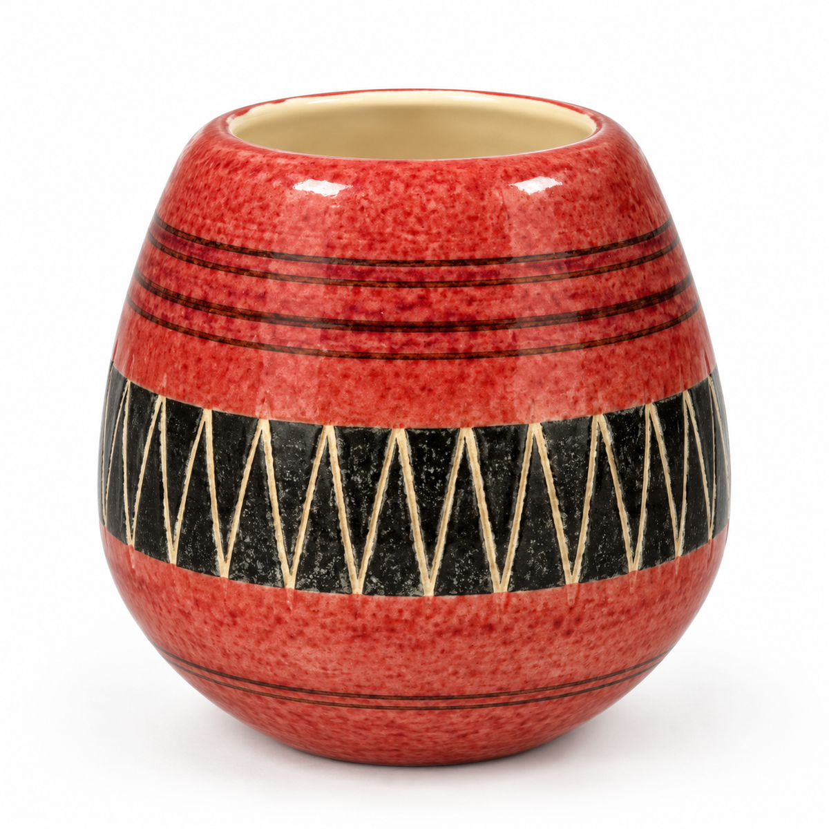 Vintage VEB Haldensleben 3190 B Vase – East German DDR Pottery c.1960s–70s