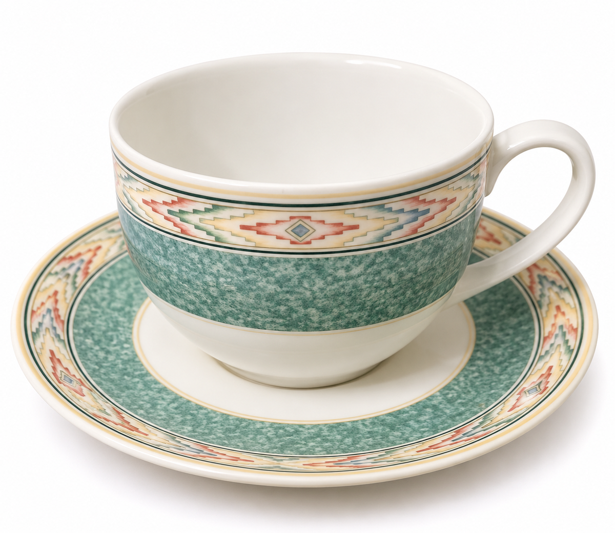 Wedgwood Home Aztec Tea Cup & Saucer – Vintage Replacement