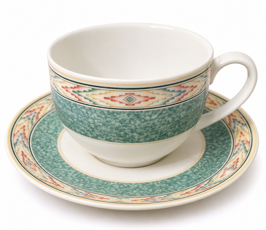 Wedgwood Home Aztec Tea Cup & Saucer – Vintage Replacement