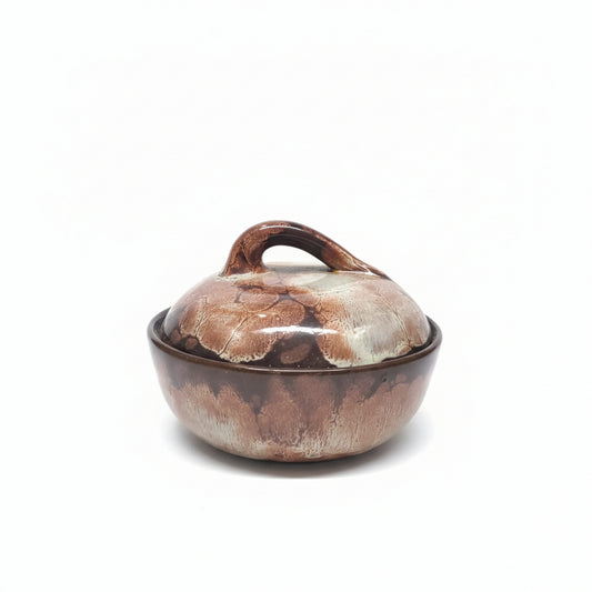 ewenny pottery lidded pot