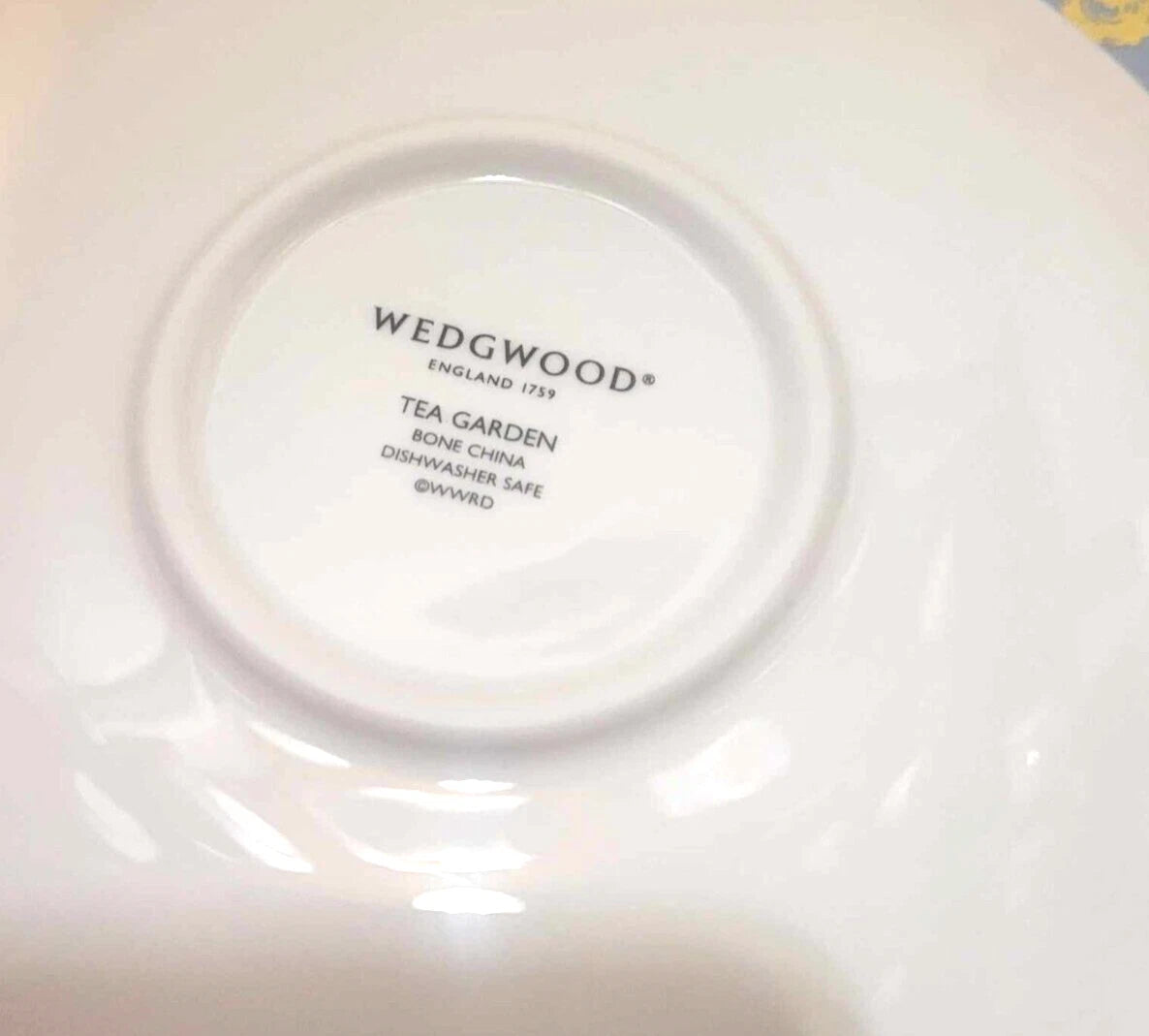 Wedgwood Cup Saucer Tea Garden Raspberry with hat box